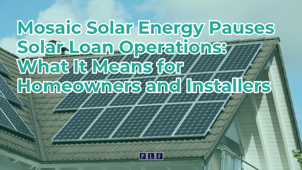 Mosaic Solar Energy Pauses Solar Loan Operations: What It Means for Homeowners